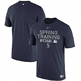 Seattle Mariners 2017 Spring Training Navy Nike Men's Short Sleeve T-Shirt,baseball caps,new era cap wholesale,wholesale hats